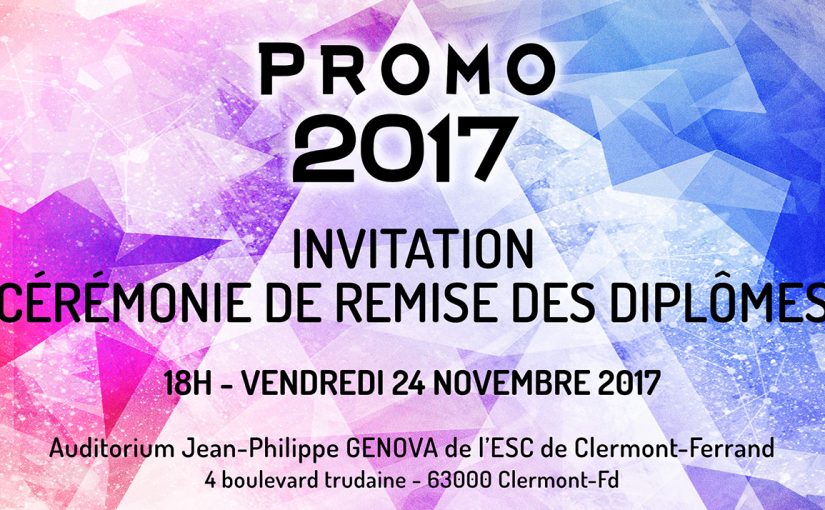 Cérémonie de remise des diplômes 2017