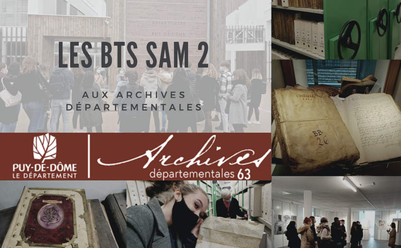 Les BTS SAM 2ème année à la découverte des archives départementales