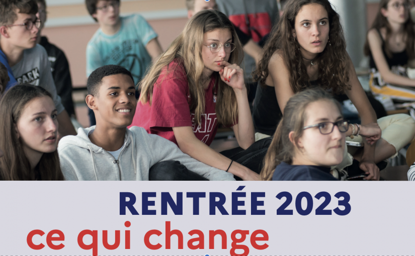 Rentrée 2023 : ce qui change
