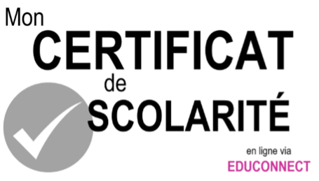 Certificat de scolarité 2024-2025